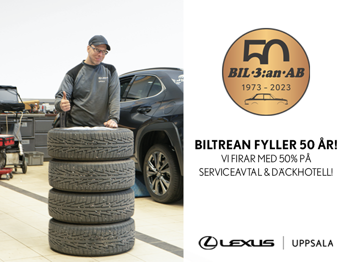 Lexus Uppsala, Biltrean fyller 50år