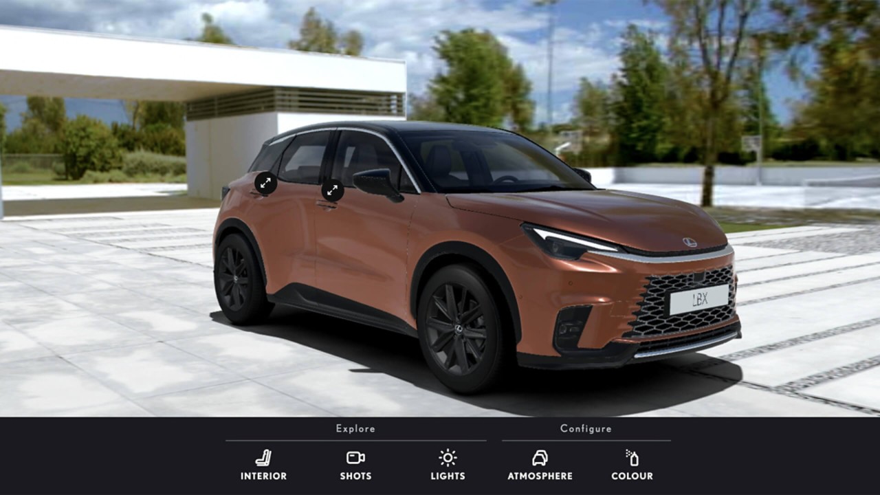 Lexus LBX 360 experience screenshot